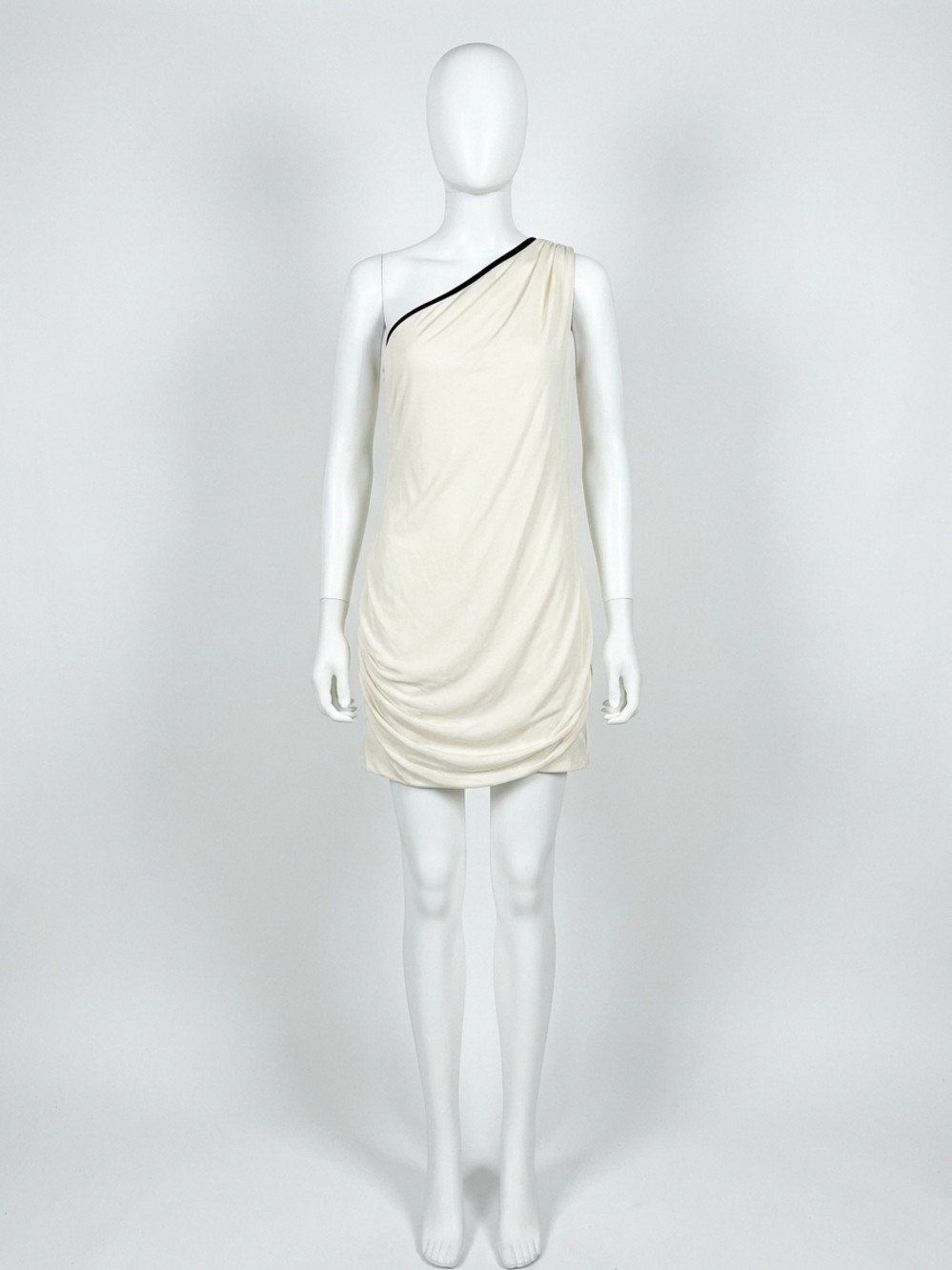 NEW RAMY BROOK jane one shoulder dress in black/ivory